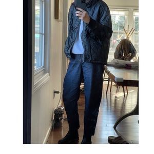 Madewell faux leather bomber jacket